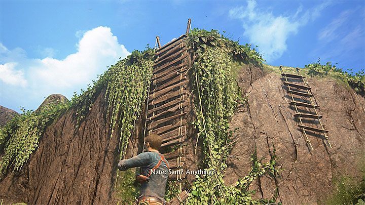 Ósmy skarb możesz odnaleźć niedługo po tym jak Sam przejdzie po moście zwodzonym, który zawali się pod jego ciężarem - Uncharted 4 Kres Złodzieja: Na morzu - wszystkie skarby - Uncharted 4: Kres Złodzieja - poradnik do gry