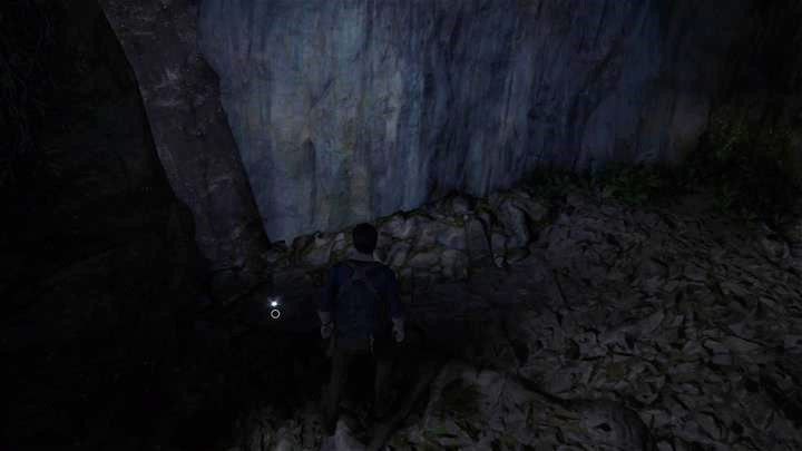 Finalnie wylądujesz w wodzie, podpłyń do przodu i skręć w prawo, wyjdź na ląd - w jaskini znajdziesz ostatni skarb - Uncharted 4 Kres Złodzieja: Stróż brata mojego - wszystkie skarby - Uncharted 4: Kres Złodzieja - poradnik do gry