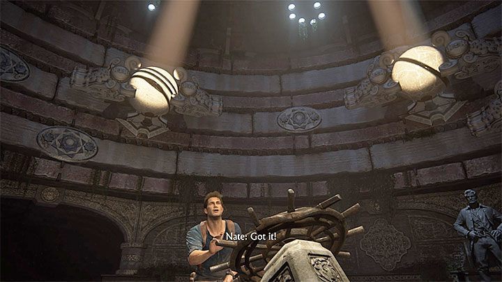 W drugiej części zagadki musisz zainteresować sę sferami ze środkowego rzędu - Uncharted 4 Kres Złodzieja: Trudne zagadki - sekrety i zagadk - Uncharted 4: Kres Złodzieja - poradnik do gry
