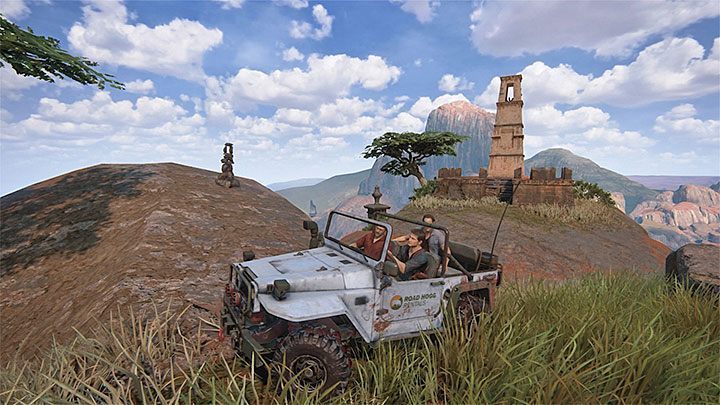 Kopiec znajduje się przy małej wieży odnajdywanej w drodze do mostu zwodzonego - Uncharted 4 Kres Złodzieja: Pogromca kopczyków - trofeum, jak zdobyć? - Uncharted 4: Kres Złodzieja - poradnik do gry