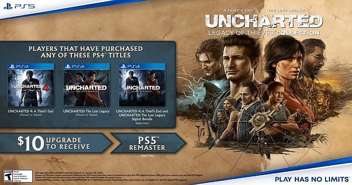 Uzyskanie dostępu do remasterów Uncharted 4 i Uncharted Zaginione Dziedzictwo jest możliwe na dwa sposoby - Uncharted 4 Kres Złodzieja: Kolekcja Dziedzictwo Złodziei - Uncharted 4: Kres Złodzieja - poradnik do gry