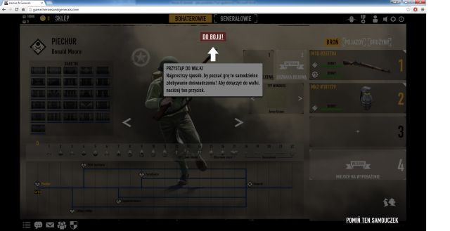 Czy tego chcesz czy nie, zaraz po założeniu konta czeka cię twoja pierwsza walka. - Pierwsza gra w Heroes & Generals | Podstawy - Heroes & Generals - poradnik do gry
