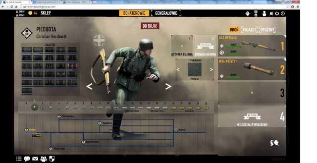 Rozwój żołnierza widać na dole ekranu. - Podstawy | Rozwój w Heroes & Generals - Heroes & Generals - poradnik do gry