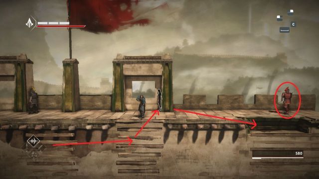 Gdy za oknem jest spokojnie wejdź do góry i skręć w lewo - w małym pomieszczeniu znajdziesz dodatkową amunicję - Sekwencja 11 - Zdrada (The Betrayal) - Assassins Creed Chronicles: China - poradnik do gry