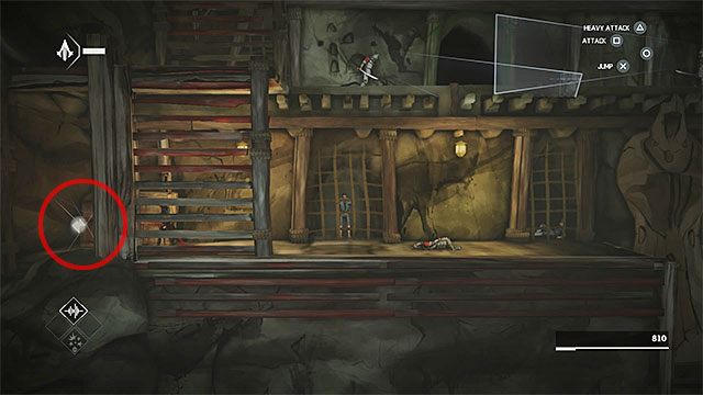 FRAGMENT 6/6 - Szósty fragment również znajduje się w więzieniu, tyle że na dalszym planie - Fragmenty danych w sekwencji 1 - Ucieczka - Fragmenty danych Animusa - Assassins Creed Chronicles: China - poradnik do gry