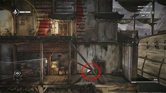FRAGMENT 9/14 - Dziewiąty fragment zauważysz niedługo po zdobyciu opisanego wyżej ósmego - Fragmenty danych w sekwencji 3 - Port - Fragmenty danych Animusa - Assassins Creed Chronicles: China - poradnik do gry