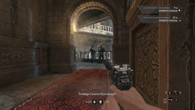 Po przejściu do kolejnej lokacji, dotrzesz do miejsca pokazanego na obrazku - Rozdział 3 - Twierdza Wolfenstein | Opis przejścia Wolfenstein The Old Blood - Wolfenstein: The Old Blood - poradnik do gry