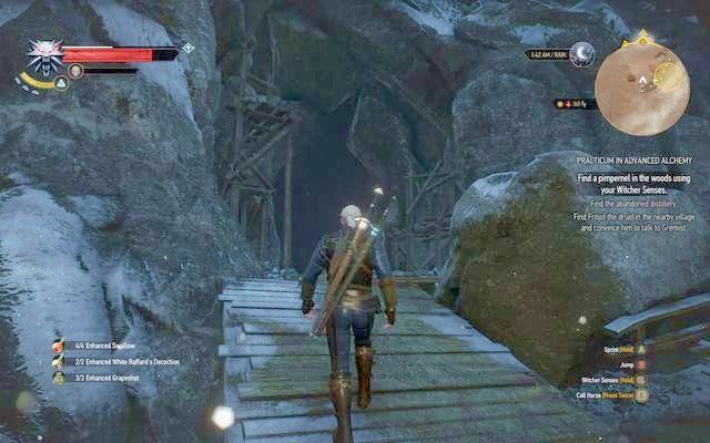 Wejście do destylarni w górach - Wiedźmin 3 Dziki Gon: Egzamin z alchemii (Practicum in Advanced Alchemy) - zadanie poboczne | Kaer Trolde - Wiedźmin 3 Dziki Gon - poradnik do gry