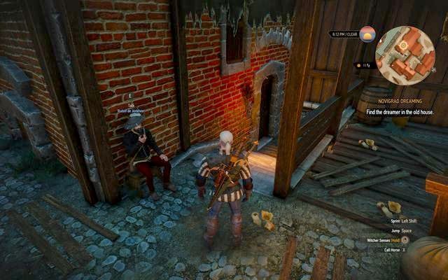 Właściciel kamienicy wynajmujący onejromantkę - Wiedźmin 3 Dziki Gon: Sen w wielkim mieście (Novigrad Dreaming) - solucja - Wiedźmin 3 Dziki Gon - poradnik do gry