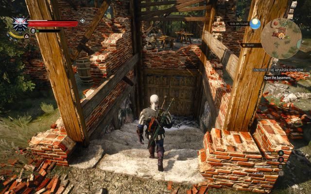Zejście do piwnicy, gdzie ukrywa się bestia - Wiedźmin 3 Dziki Gon: Rezydencja Vegelbudów, Zlecenia wiedźmińskie - lista - Wiedźmin 3 Dziki Gon - poradnik do gry