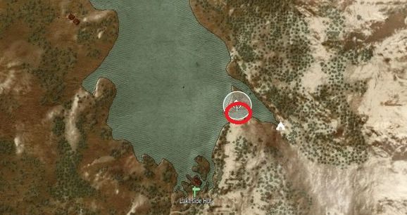 Na północny wschód od Chaty nad jeziorem (Lakeside Hut) znajduje się mała wysepka - Wiedźmin 3 Dziki Gon: Rynsztunek Szkoły Wilka - Ulepszony (DLC) - Wiedźmin 3 Dziki Gon - poradnik do gry