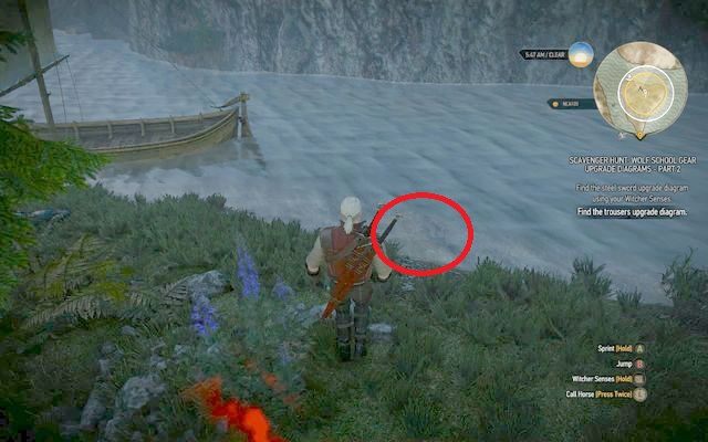 Miejsce ukrycia skrzyni pod wodą - Wiedźmin 3 Dziki Gon: Rynsztunek Szkoły Wilka - Ulepszony (DLC) - Wiedźmin 3 Dziki Gon - poradnik do gry
