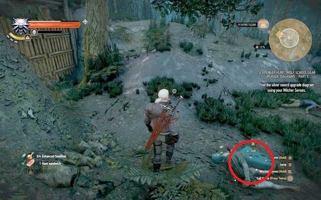 Gdy pozbędziesz się bestii dostrzeżesz zamknięte drzwi do kryjówki - Wiedźmin 3 Dziki Gon: Rynsztunek Szkoły Wilka - Mistrzowski (DLC) - Wiedźmin 3 Dziki Gon - poradnik do gry