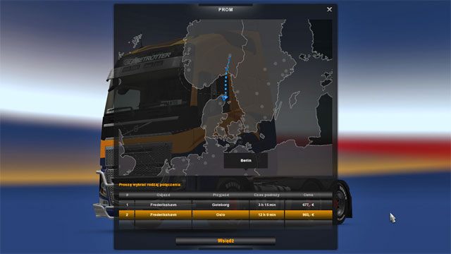 Możesz stąd podróżować w dwa miejsca - na północ do Norwegii (do Oslo) oraz na wschód do Szwecji (do Goteborga) - Dania | Miasta w Euro Truck Simulator 2 Skandynawia - Euro Truck Simulator 2: Skandynawia - poradnik do gry