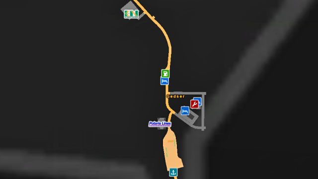Mapa Gedser. - Dania | Miasta w Euro Truck Simulator 2 Skandynawia - Euro Truck Simulator 2: Skandynawia - poradnik do gry