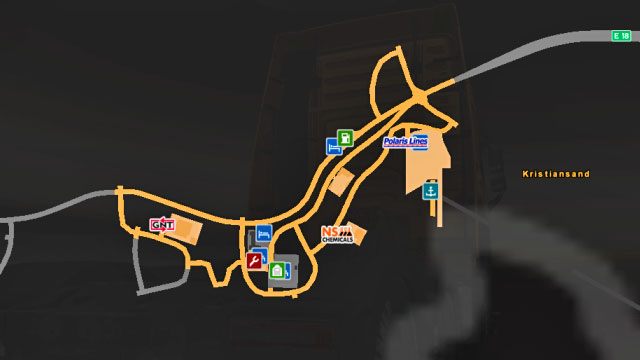 Mapa miasta - Norwegia | Miasta w Euro Truck Simulator 2 Skandynawia - Euro Truck Simulator 2: Skandynawia - poradnik do gry
