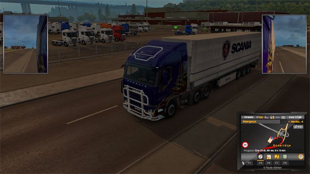 Jedyne dostępne miejsce w tym miasteczku to siedziba firmy Scania - Szwecja (2) | Miasta w Euro Truck Simulator 2 Skandynawia - Euro Truck Simulator 2: Skandynawia - poradnik do gry