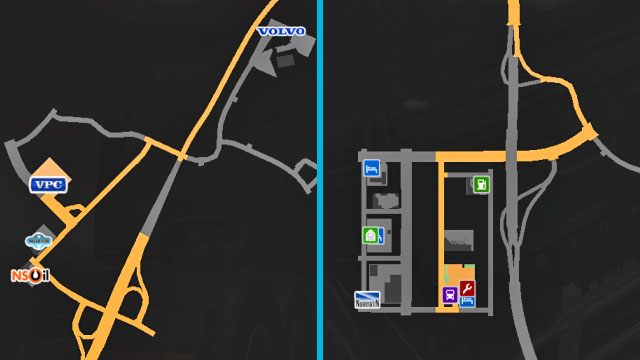 Mapa Goteborga. - Szwecja (1) | Miasta w Euro Truck Simulator 2 Skandynawia - Euro Truck Simulator 2: Skandynawia - poradnik do gry