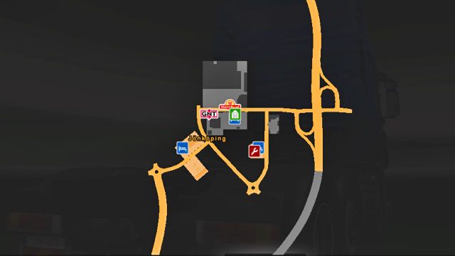 Mapa miasta. - Szwecja (1) | Miasta w Euro Truck Simulator 2 Skandynawia - Euro Truck Simulator 2: Skandynawia - poradnik do gry