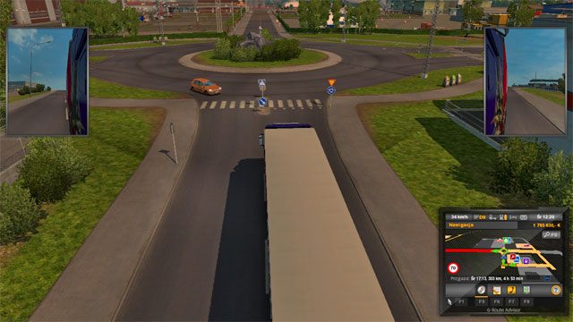 Część obiektów znajduje się po wschodniej, część po zachodniej stronie głównej drogi - Szwecja (1) | Miasta w Euro Truck Simulator 2 Skandynawia - Euro Truck Simulator 2: Skandynawia - poradnik do gry
