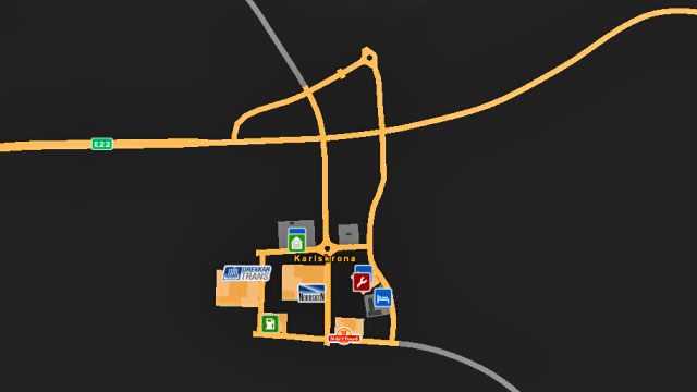 Mapa miasta. - Szwecja (1) | Miasta w Euro Truck Simulator 2 Skandynawia - Euro Truck Simulator 2: Skandynawia - poradnik do gry
