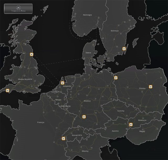 Dealerzy Ciężarówek - Majestic, Renault, Scania, Volvo - Mapy | Elementy Gry - Euro Truck Simulator 2: Skandynawia - Poradnik Do Gry | Gryonline.pl