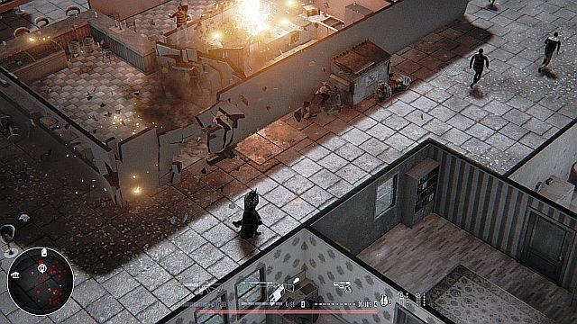 Jeden granat i z kawiarni prawie nic nie zostanie. - Misja 5 - Centrum Miasta | Opis przejścia Hatred - Hatred - poradnik do gry