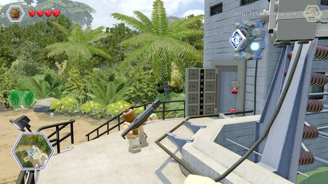 Strzelaj jako Barry do tarcz pokazanej na obrazku - Terytorium raptorów | Jurassic Park - sekrety - LEGO Jurassic World - poradnik gry