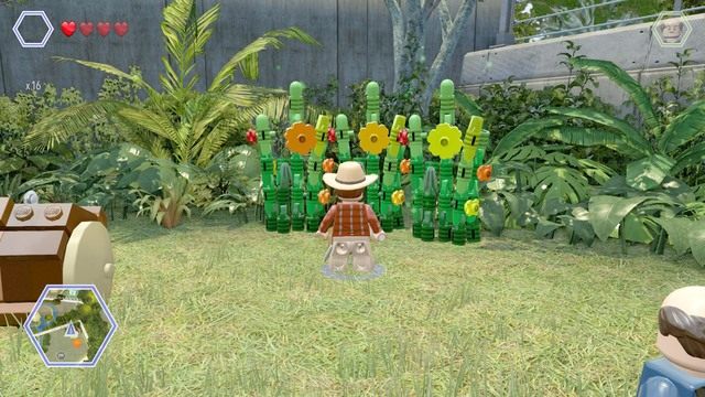 Drugi znajdziesz za wysokimi roślinami - Terytorium Triceratopsa | Jurassic Park - sekrety - LEGO Jurassic World - poradnik gry