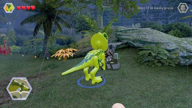 Podejdź do czarnego pojemnika jako Dilofozaur i zniszcz go za pomocą jadu - Terytorium Tyranozaura | Jurassic Park - sekrety - LEGO Jurassic World - poradnik gry