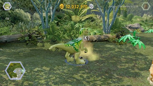 Korzystając z raptora podejdź do widocznego zapachu i idź za jego śladem - Równiny safari | Jurassic World - sekrety - LEGO Jurassic World - poradnik gry