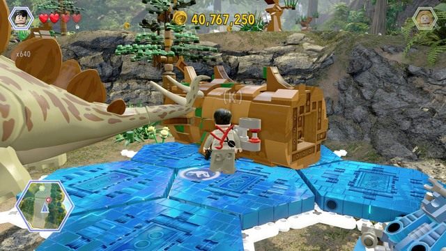 Podejdź do pułapki jako Owen i uwolnij z jej uścisku Stegozaura za pomocą klucza francuskiego - Terytorium Stegozaura | Jurassic Park The Lost World - sekrety - LEGO Jurassic World - poradnik gry
