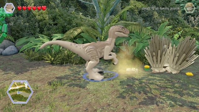 Podejdź jako raptor do wydzielanego zapachu i idź jego śladem - Wysoka trawa | Jurassic Park The Lost World - sekrety - LEGO Jurassic World - poradnik gry