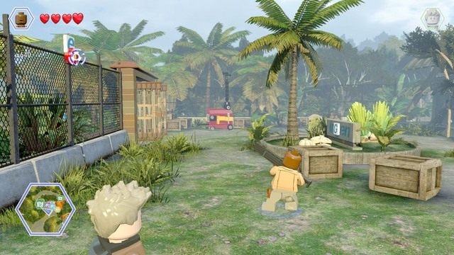 Drugą literkę znajdziesz w miejscu pokazanym na obrazku - Ośrodek InGenu | Jurassic Park III - sekrety - LEGO Jurassic World - poradnik gry