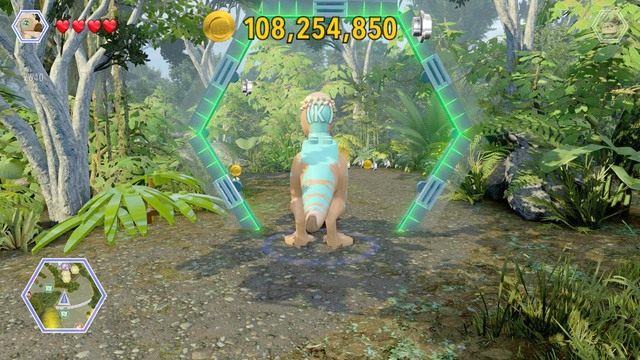Ukończ wyścig Pachycefalozaurem w określonym czasie by otrzymać złoty klocek - Terytorium Ankylozaura | Jurassic Park III - sekrety - LEGO Jurassic World - poradnik gry