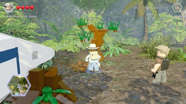 Ostatni złoty klocek otrzymasz w momencie, w którym zbierzesz trzy dinozaurze jaja - Wrak | Jurassic Park III - sekrety - LEGO Jurassic World - poradnik gry
