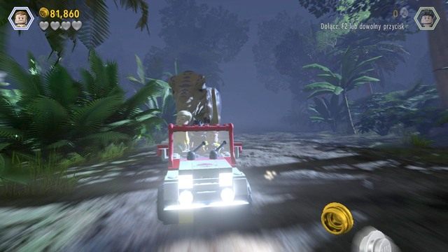 Ostatnią częścią misji będzie ucieczka przed T-rexem - Utrata mocy | Jurasic Park - opis przejścia - LEGO Jurassic World - poradnik gry