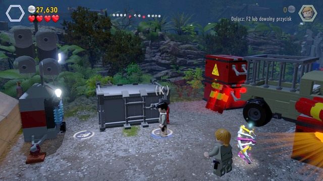 Banan znajduje się w zablokowanym kontenerze - Przybycie InGenu | Jurassic Park The Lost World - opis przejścia - LEGO Jurassic World - poradnik gry