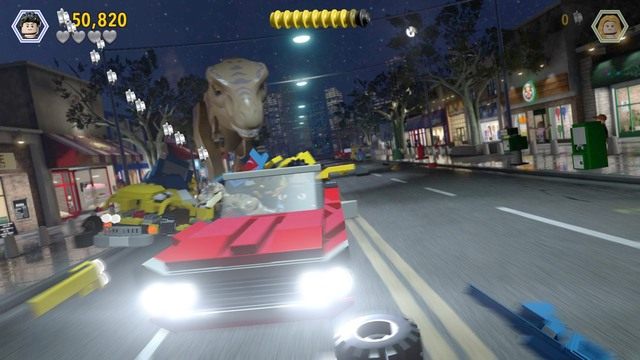 Podczas pościgu staraj się unikać szarży tyranozaura - San Diego | Jurassic Park The Lost World - opis przejścia - LEGO Jurassic World - poradnik gry