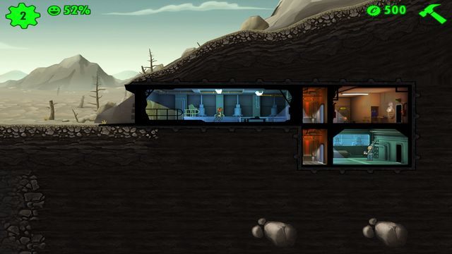Już na początku zaplanuj przyszły kształt Krypty. - Pomieszczenia | Podstawy rozgrywki w Fallout Shelter - Fallout Shelter - poradnik do gry