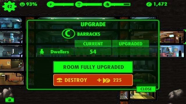 W miarę możliwości ulepszaj posiadane pomieszczenia do maksimum. - Pomieszczenia | Podstawy rozgrywki w Fallout Shelter - Fallout Shelter - poradnik do gry