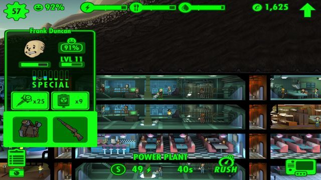 Bonus dawany przez strój zaznaczony jest w profilu wybranego mieszkańca kolorem błękitnym. - Stroje | Eksploracja, broń oraz stroje w Fallout Shelter - Fallout Shelter - poradnik do gry