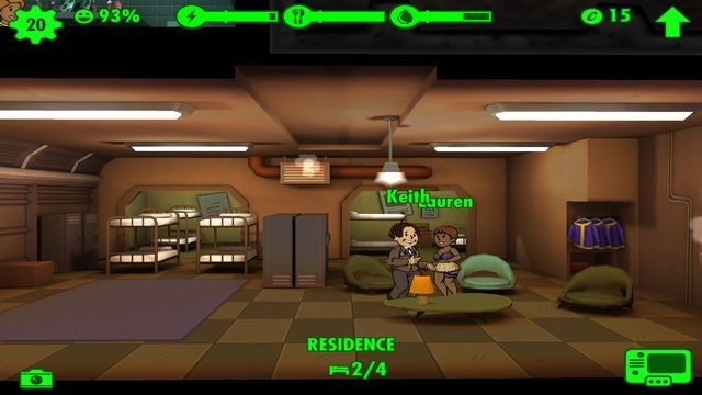 Flirt przeradza się w taniec, po którym może dojść do wizyty w sypialni. - Rodzaje zadań | Zadania poboczne w Fallout Shelter - Fallout Shelter - poradnik do gry