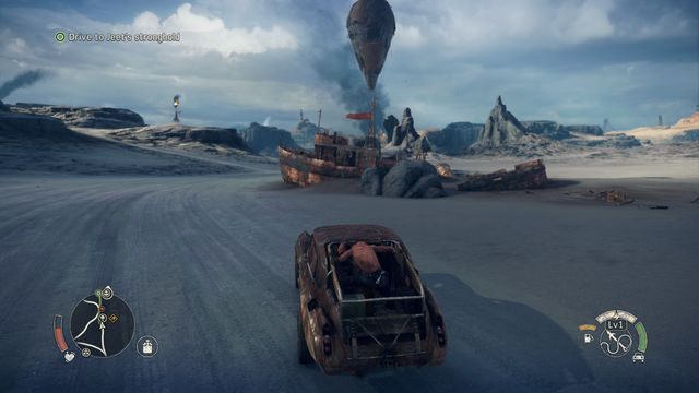 Po drodze skorzystaj z balonu obserwacyjnego. - Ku szaleństwu | Opis przejścia Mad Max - Mad Max - poradnik do gry