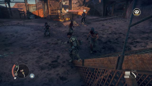 Odciągnij i wyeliminuj słabszych przeciwników, bossa zostawiając na koniec. - Wielkie Szczyty w Mad Max | Terytorium, którym włada Spojówka - mapy - Mad Max - poradnik do gry