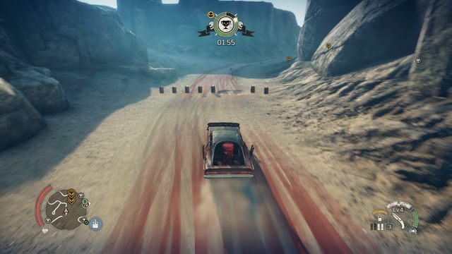 Trafienie w przynajmniej jedną beczkę w każdym punkcie jest niezbędne do zaliczenia wyścigu. - Wyścigi śmierci w Mad Max | Aktywności - Mad Max - poradnik do gry