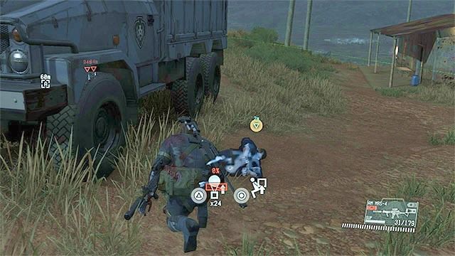 Postaraj się odnaleźć fultonować sojusznika zanim zdąży użyć ciężarówki - Ekstrakcja członka zespołu rozpoznawczego | Misja 27 - Root Cause - Metal Gear Solid V: The Phantom Pain - poradnik do gry