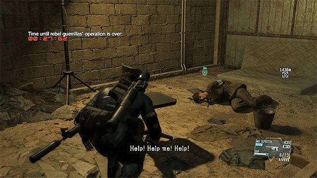 Dotrzyj do piwnicy budynku w koszarach - Ekstrakcja jeńcow oraz członków wrogiego patrolu | Misja 9 - Backup, Back Down - Metal Gear Solid V: The Phantom Pain - poradnik do gry