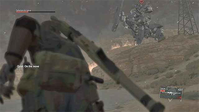Uważaj na to żeby główny bohater nie został podpalony - Zestawienie ataków Sahelanthropusa | Jak pokonać Sahelanthropusa (finałowy boss rozdziału 1)? - Metal Gear Solid V: The Phantom Pain - poradnik do gry
