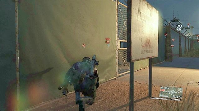 Tuż po rozpoczęciu misji wyrusz w stronę lotniska Nova Braga Airport - Dotarcie do głównego budynku lotniska | Misja 21 - The War Economy - Metal Gear Solid V: The Phantom Pain - poradnik do gry
